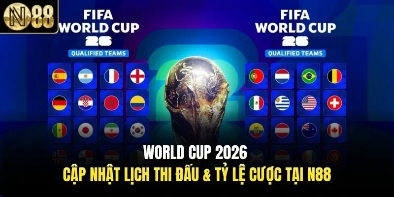 World Cup 2026 | Cập Nhật Lịch Thi Đấu & Tỷ Lệ Cược Tại N88